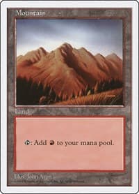 Mountain (444) - Fifth Edition - Magic: The Gathering card