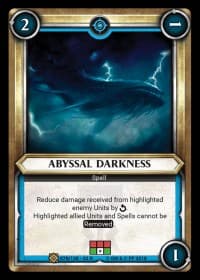 Abyssal Darkness (Claimed) - Wave 2 - Onslaught - Warhammer Age of Sigmar Champions TCG card