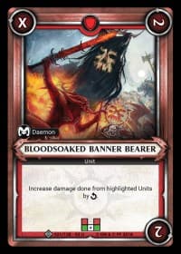 Bloodsoaked Banner Bearer (Unclaimed) - Wave 2 - Onslaught - Warhammer Age of Sigmar Champions TCG card