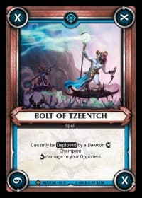 Bolt of Tzeentch (Unclaimed) - Wave 2 - Onslaught - Warhammer Age of Sigmar Champions TCG card
