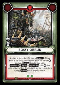 Bossy Orruk (Unclaimed) - Wave 2 - Onslaught - Warhammer Age of Sigmar Champions TCG card