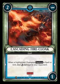 Cascading Fire-Cloak (Claimed) - Wave 2 - Onslaught - Warhammer Age of Sigmar Champions TCG card