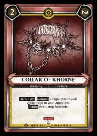 Collar of Khorne (Claimed) - Wave 2 - Onslaught - Warhammer Age of Sigmar Champions TCG card