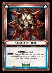 Costly Ritual (Claimed) - Wave 2 - Onslaught - Warhammer Age of Sigmar Champions TCG card