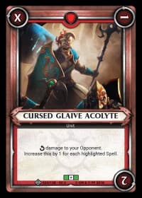 Cursed Glaive Acolyte (Unclaimed) - Wave 2 - Onslaught - Warhammer Age of Sigmar Champions TCG card