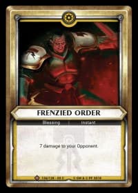 Frenzied Order (Claimed) - Wave 2 - Onslaught - Warhammer Age of Sigmar Champions TCG card