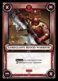 Goreglaive Blood Warrior (Claimed) - Wave 2 - Onslaught - Warhammer Age of Sigmar Champions TCG card