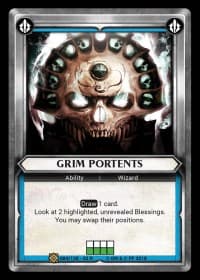 Grim Portents (Unclaimed) - Wave 2 - Onslaught - Warhammer Age of Sigmar Champions TCG card