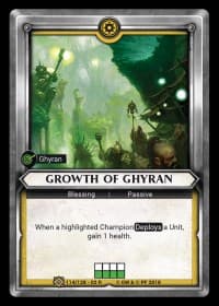 Growth of Ghyran (Claimed) - Wave 2 - Onslaught - Warhammer Age of Sigmar Champions TCG card