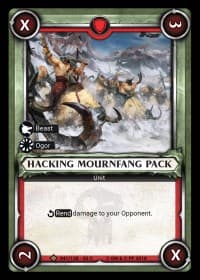 Hacking Mournfang Pack (Unclaimed) - Wave 2 - Onslaught - Warhammer Age of Sigmar Champions TCG card