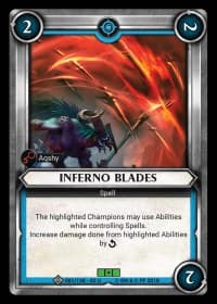 Inferno Blades (Claimed) - Wave 2 - Onslaught - Warhammer Age of Sigmar Champions TCG card
