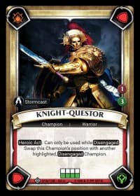 Knight-Questor (Claimed) - Wave 2 - Onslaught - Warhammer Age of Sigmar Champions TCG card