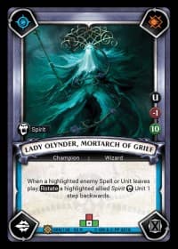 Lady Olynder, Mortarch of Grief (Claimed) - Wave 2 - Onslaught - Warhammer Age of Sigmar Champions TCG card