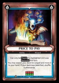Price to Pay (Claimed) - Wave 2 - Onslaught - Warhammer Age of Sigmar Champions TCG card