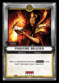 Purefire Brazier (Claimed) - Wave 2 - Onslaught - Warhammer Age of Sigmar Champions TCG card