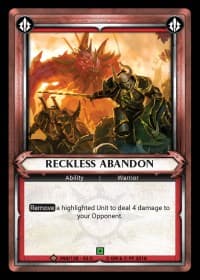 Reckless Abandon (Unclaimed) - Wave 2 - Onslaught - Warhammer Age of Sigmar Champions TCG card