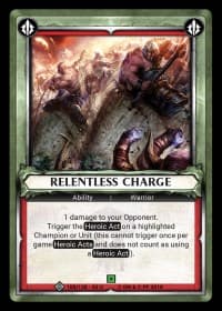 Relentless Charge (Unclaimed) - Wave 2 - Onslaught - Warhammer Age of Sigmar Champions TCG card