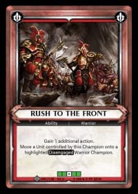 Rush to the Front (Unclaimed) - Wave 2 - Onslaught - Warhammer Age of Sigmar Champions TCG card