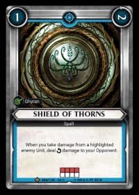 Shield of Thorns (Claimed) - Wave 2 - Onslaught - Warhammer Age of Sigmar Champions TCG card