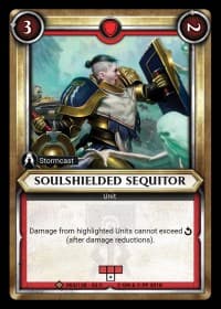 Soulshielded Sequitor (Claimed) - Wave 2 - Onslaught - Warhammer Age of Sigmar Champions TCG card