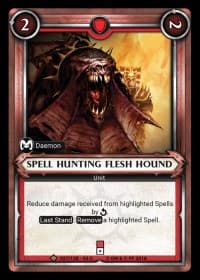 Spell Hunting Flesh Hound (Claimed) - Wave 2 - Onslaught - Warhammer Age of Sigmar Champions TCG card