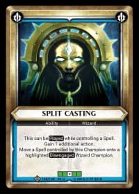 Split Casting (Claimed) - Wave 2 - Onslaught - Warhammer Age of Sigmar Champions TCG card