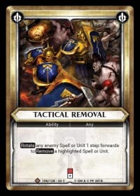 Tactical Removal (Claimed) - Wave 2 - Onslaught - Warhammer Age of Sigmar Champions TCG card