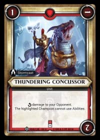 Thundering Concussor (Unclaimed) - Wave 2 - Onslaught - Warhammer Age of Sigmar Champions TCG card