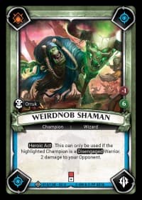 Weirdnob Shaman (Claimed) - Wave 2 - Onslaught - Warhammer Age of Sigmar Champions TCG card