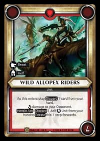 Wild Allopex Riders (Claimed) - Wave 2 - Onslaught - Warhammer Age of Sigmar Champions TCG card