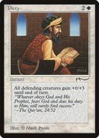 Piety (Light) - Arabian Nights - Magic: The Gathering card