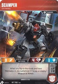 Scamper - City Patrol (Wave 1A - Metroplex) - Wave 1 - Transformers TCG card