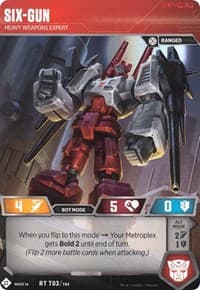 Six-Gun - Heavy Weapons Expert (Wave 1A - Metroplex) - Wave 1 - Transformers TCG card