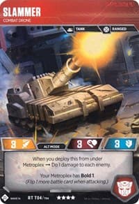Slammer - Combat Drone (Wave 1A - Metroplex) - Wave 1 - Transformers TCG card
