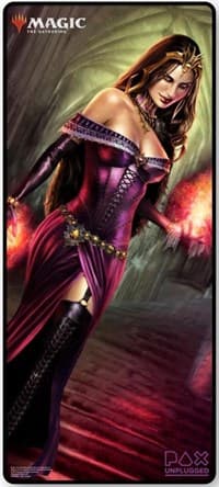 Magic Playmat - PAX Unplugged 2018 - Extended Desk Size Foil Magic and Planeswalker logo - Liliana of the Veil - Ultra Pro Playmats - Playmats card