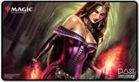 Magic Playmat - PAX Unplugged 2018 Limited Edition - Standard Foil Magic and Planeswalker logo - Liliana of the Veil - Ultra Pro Playmats - Playmats card