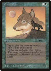 Wyluli Wolf (Light) - Arabian Nights - Magic: The Gathering card