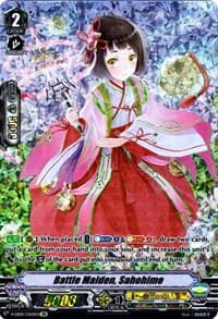 Battle Maiden, Sahohime (OR) - V-EB04: The Answer of Truth - Cardfight Vanguard card