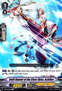 Swift Runner of the Clear Skies, Achilles - V-EB04: The Answer of Truth - Cardfight Vanguard card