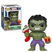Holiday Hulk (w/Stocking & Present) (Bobble-Head) - Pop! Vinyl - Funko card
