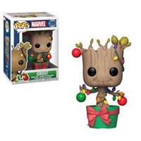 Holiday Groot (w/Lights & Ornaments) (Bobble-Head) - Pop! Vinyl - Funko card