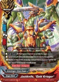 Jackknife, "Gold Krieger" - Buddy Lineage - Future Card BuddyFight card