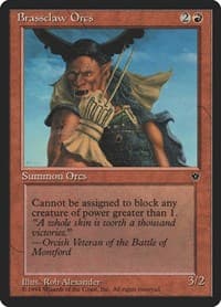 Brassclaw Orcs (Alexander) (Claw) - Fallen Empires - Magic: The Gathering card