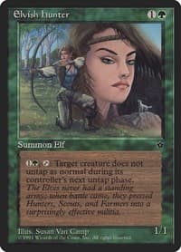 Elvish Hunter (Van Camp) - Fallen Empires - Magic: The Gathering card