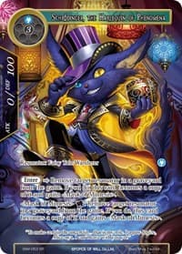 Schrodinger, the Harlequin of Phenomena (Full Art) - The Strangers of New Valhalla - Force of Will card