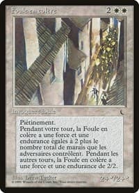 Angry Mob (French) - "Foule en colere" - Renaissance - Magic: The Gathering card