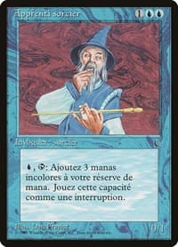 Apprentice Wizard (French) - "Apprenti sorcier" - Renaissance - Magic: The Gathering card