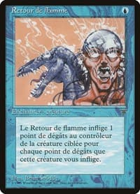Backfire (French) - "Retour de flamme" - Renaissance - Magic: The Gathering card