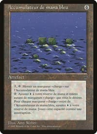 Blue Mana Battery (French) - "Accumulateur de mana bleu" - Renaissance - Magic: The Gathering card