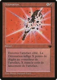 Detonate (French) - "Detonation" - Renaissance - Magic: The Gathering card